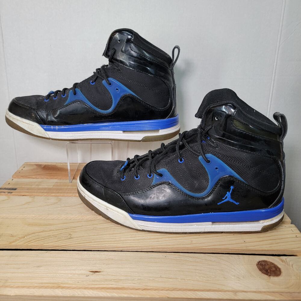Nike Air Jordan Flight TR 97 Black Game Royal Hi-Top Sneakers - Size 10